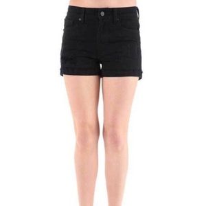 Black distressed shorts - Kancan